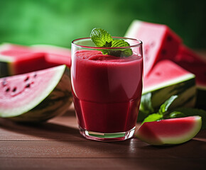 Canvas Print - Watermelon and beetroot smoothie