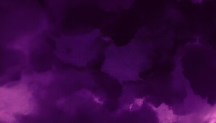 Poster - purple watercolor painting creating abstract shapes and textures
