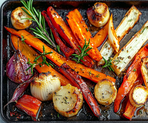 Wall Mural - Roasted Veggie Medley Chop your favorite vegetables