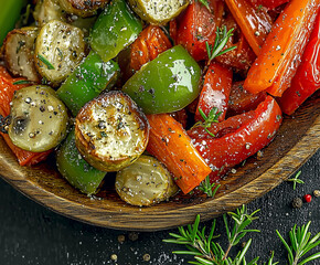 Wall Mural - Roasted Veggie Medley Chop your favorite vegetables