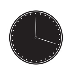 Poster - clock, time, wall clock, watch, classroom solid or glyph icon.
