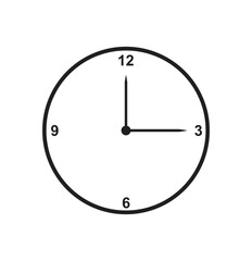 Poster - Clock time icon outline collection or set in black and white background.