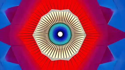 Poster - Exploring a vibrant and intricate pixelated mandala pattern featuring an array of colors radiating from a central point, creating a mesmerizing visual experience