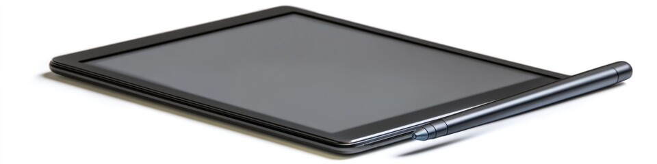 Poster - A person using a tablet computer with a pen for note-taking and drawing