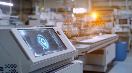 Poster - Modern Manufacturing Facility with Advanced Technology and Automation