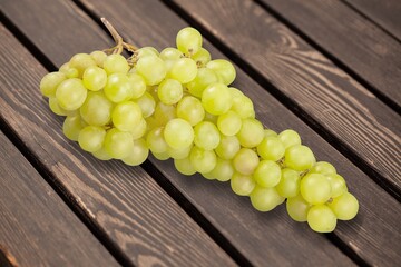 Canvas Print - Fresh tasty sweet ripe Grapes on desk