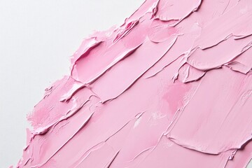 Poster - A close-up shot of pink paint on a white surface, perfect for design and decoration projects