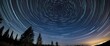 © RobinsonIcious - Glistening star trails traced across the night sky above a serene natural setting