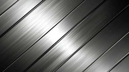 Poster - Diagonal Brushed Metal Texture Background Design