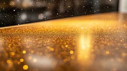 Aufkleber - Detailing a high-tech circuit board featuring complex gold-plated pathways and luminous micro-LEDs, with a glossy surface reflecting ambient light