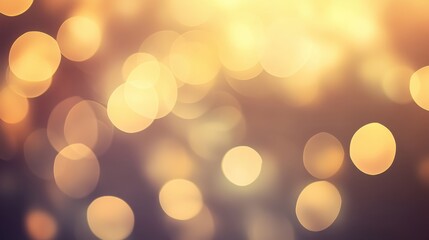 Poster - Blurred golden lights creating a warm, festive, and magical bokeh effect, perfect for holiday or celebration themed designs and backgrounds