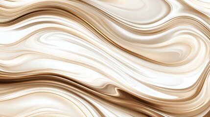 Fototapete - Luxurious marble surface featuring golden veins flowing across beige and white tones, creating elegant wave patterns ideal for design backgrounds
