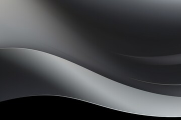 Poster - Shades of grey create a fluid interplay of light and shadow in a modern abstract design