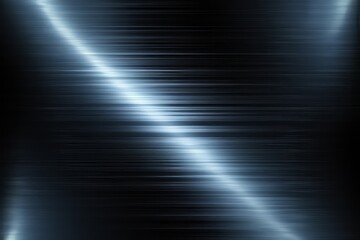Poster - Visual representation of brushed metal texture with soft light reflections in a modern design setting