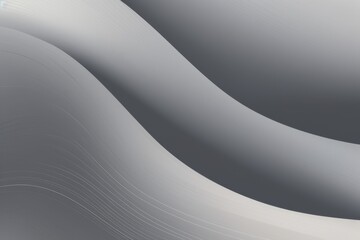 Poster - Abstract gray wave patterns create a sense of movement and flow in a minimalist design