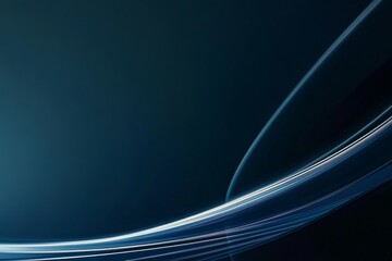 Poster - Soft blue waves create an ethereal atmosphere in a serene digital background