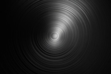Poster - Discovering patterns in a circular metallic tunnel with highlights and shadows creating depth and intrigue