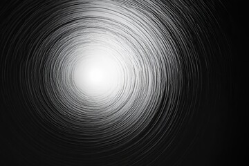 Poster - Exploration of a deep circular tunnel with light at the end during daylight