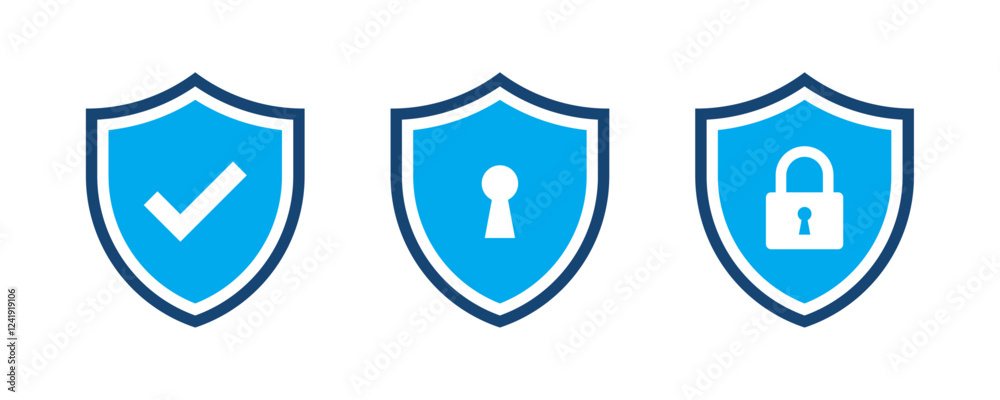 Security icon set Stock Vector | Adobe Stock