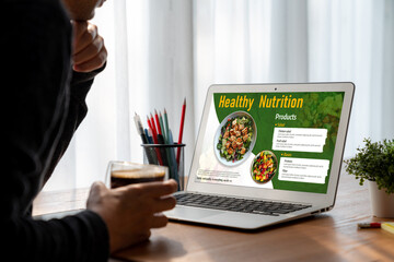 Poster - healthy living website provide information for healthy diet and food cooking recipe for good health 