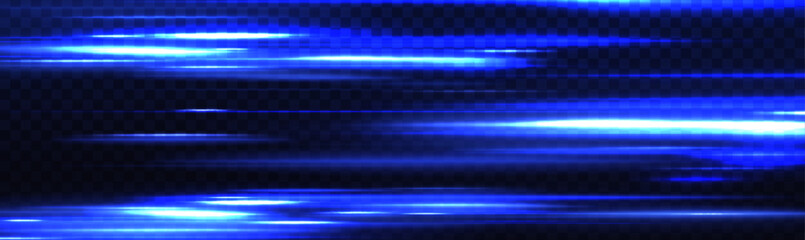 Poster - Moving fast laser beams of light isolated on black background. Futuristic digital technology movement concept. Pattern for banner. 