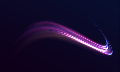 Poster - Beautiful glow light flare and sparks with red and blue special effects, simulating a high-speed police line. Explosion in the universe creating a cosmic background for an event.	
