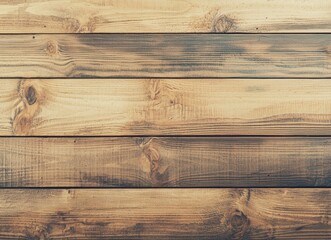 Poster - Horizontal wooden planks forming a rustic and textured background, offering a versatile surface for various design and presentation projects in both interior and exterior settings
