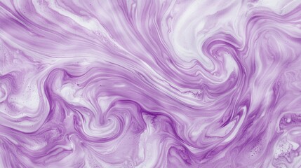 Poster - Abstract purple and white marble texture with swirling patterns creating a fluid, dynamic appearance. Perfect for backgrounds, design projects, or artistic inspirations
