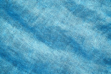 Poster - Light blue woven fabric texture creating an elegant and sophisticated background, suitable for various design and artistic projects requiring a touch of refined simplicity