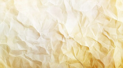 Poster - Crumpled paper texture creating an elegant and textured background design, suitable for various design projects with its warm golden hues and intricate folds