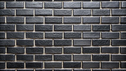 Sticker - Elegant Black Brick Texture in Standard Front View. Generative AI