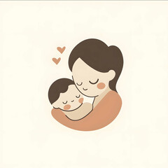a simple elegant logo for everyday parenting focusing on mindful parenting and pediatric advice for 