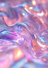 Wall Mural - a 4k beautiful color gradient background with a soft noise effect, featuring an abstract pastel holo