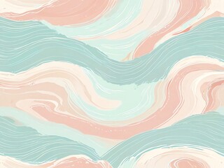 Wall Mural - abstract pastel swirls: a serene visual masterpiece