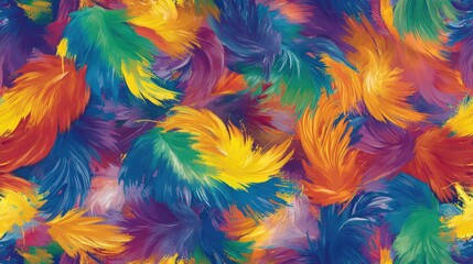 Poster - A colorful watercolor-inspired background featuring vibrant splashes of color that blend seamlessly, evoking a sense of creativity and artistic flair suitable for invitations or artwork