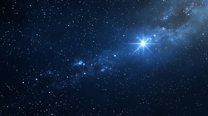 Wall Mural - A stunning view of a starry night sky filled with twinkling stars and cosmic beauty.