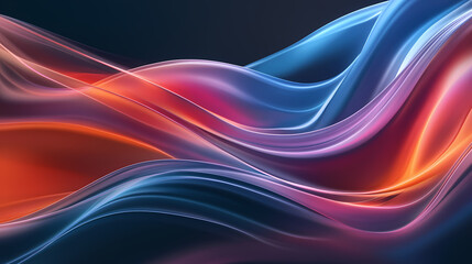 Wall Mural - modern digital abstract 3d background. copy space. based on generative ai. technology & nature fusio
