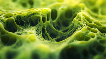 Wall Mural - modern digital abstract 3d background. copy space. based on generative ai. technology & nature fusio