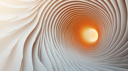Poster - Concentric circles in various shades, layered to form a ripple-like pattern on a smooth white surface, symbolizing movement and energy