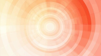 Poster - Concentric circles in warm gradient hues, radiating from the center and fading outward, forming a soothing, ripple-like graphic effect