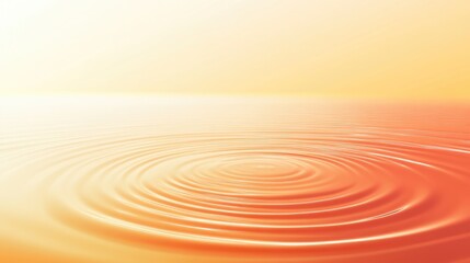 Poster - Concentric circles in warm gradient hues, radiating from the center and fading outward, forming a soothing, ripple-like graphic effect