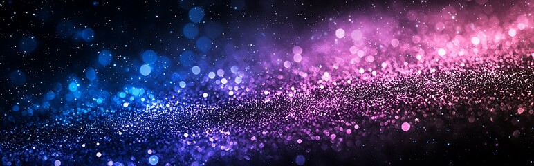 Wall Mural - a blue, purple, and black grainy gradient banner background, perfect for website headers with an abs