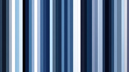 Poster - Repeating vertical lines in blue tones, forming a striped pattern on a white background, emphasizing simplicity and modernity
