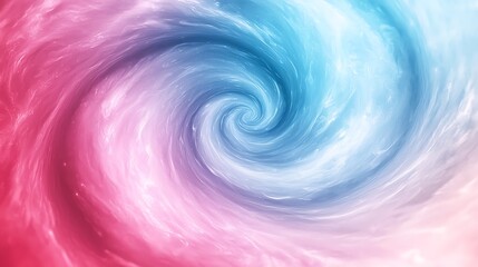 Wall Mural - A calming pastel pink and blue swirl gradient with a soothing grainy background noise, ideal for serene backdrops and digital art.