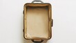 © HISTOCK - Empty suitcase is lying open on a white background, ready for someone to pack for their next trip