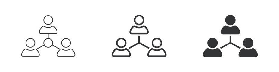 Aufkleber - collaboration icon, people group connection icons - teamwork share, connect icon