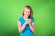 © BillionPhotos.com - Photo of cheerful young happy woman texting modern gadget