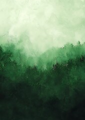 Wall Mural - A green abstract grainy gradient color background, perfect for creating soothing and natural-themed designs.