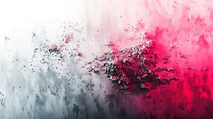 Wall Mural - A grey and pink to white spray texture color gradient, shining with bright light and a rough abstract retro vibe, perfect for dynamic and glowing designs.
