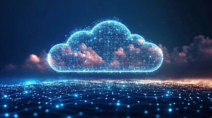 Poster - A cloud-connected manufacturing process with data-driven insights optimizing industrial operations.